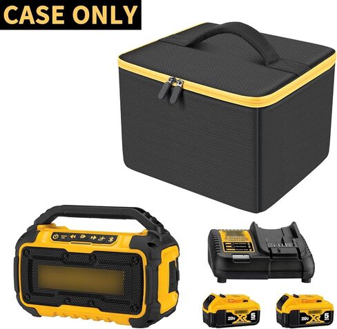 حقيبة تانمكين متوافقة مع مكبر الصوت ديوالت 20 فولت ماكس DCR010، حقيبة تخزين منظم حمل لأدوات ديوالت، حزمة البطارية والشاحن (صندوق فقط) in Kuwait