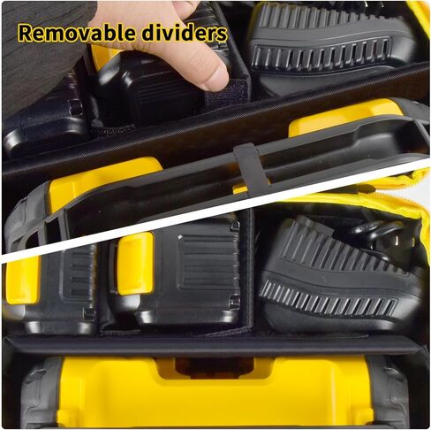 حقيبة تانمكين متوافقة مع مكبر الصوت ديوالت 20 فولت ماكس DCR010، حقيبة تخزين منظم حمل لأدوات ديوالت، حزمة البطارية والشاحن (صندوق فقط) in Kuwait