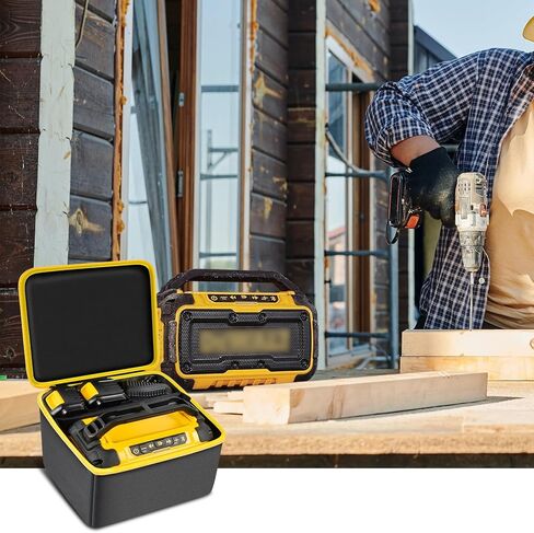 حقيبة تانمكين متوافقة مع مكبر الصوت ديوالت 20 فولت ماكس DCR010، حقيبة تخزين منظم حمل لأدوات ديوالت، حزمة البطارية والشاحن (صندوق فقط) in Kuwait