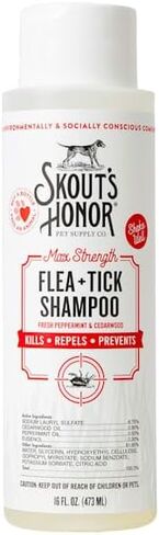 SKOUT'S HONOR: Flea + Tick Shampoo with Natural Cedarwood and Peppermint Essential Oils, 16 oz. in Saudi Arabia