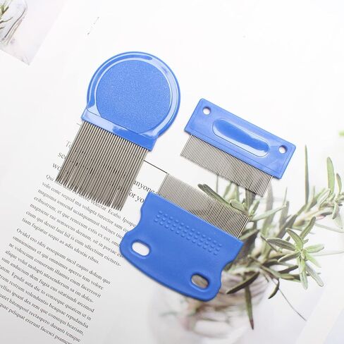 Jegtew 6 Pieces Dog Eye Combs, Pet Grooming Comb for Small Dogs & Pet, Professional Eye Mucus, Tear Stain and Crust Remover Comb in Kuwait