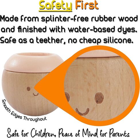 ألعاب مونتيسوري ماما الحسية ألعاب التسنين للأطفال وخشخيشة الأطفال | الصندوق الحسي لألعاب الأطفال 6 أشهر وألعاب الرضع 6 أشهر | ألعاب التوحد الحسية ألعاب حديثي الولادة | ألعاب حسية للأطفال هدايا الطفل in Kuwait