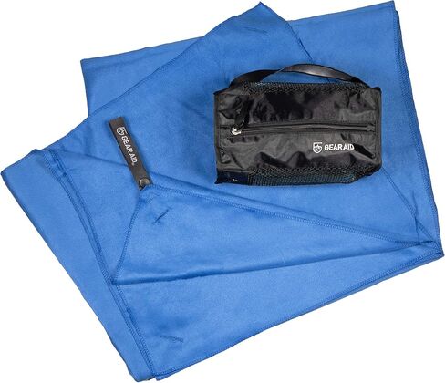 GEAR AID Quick Dry Microfiber Towel for The Gym, Travel and Camping, Cobalt, X-Large, 35"x62", XL (35"x62") (68152) in Kuwait