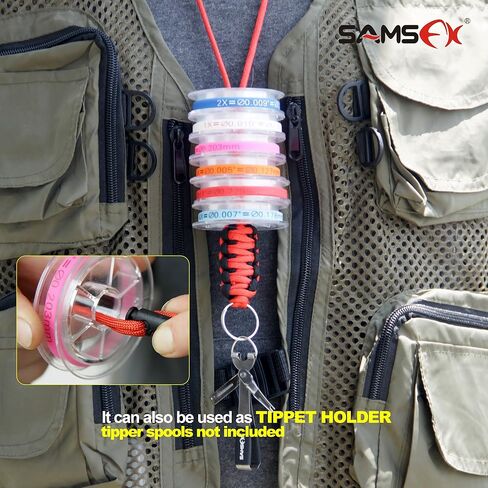 أداة ربط عقدة الصيد من SAMSFX مع حامل شارة الانفصال لصيد السمك الطائر بكرة عقد حبل الرقبة in Saudi Arabia