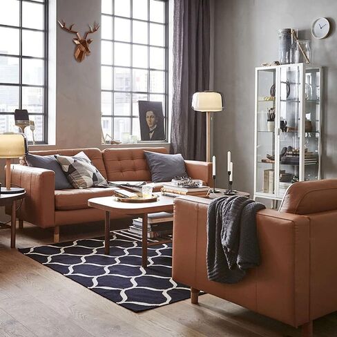 Keygift الغزلان رئيس جدار ديكور هندسي أسود الغزلان قرون الجدار النحت فو التحنيط الراتنج جدار الحيوان رئيس 19x7x17 بوصة in Kuwait