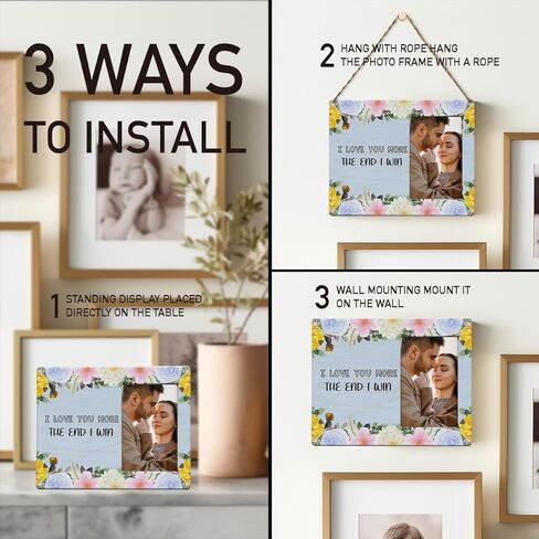 IAXIC Wall & Tabletop Frames-I Love You Gifts for Her Photo Frame Romantic Gifts for in Kuwait