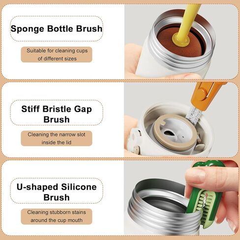 فرشاة تنظيف زجاجات الأطفال من مومو، إسفنجة قابلة لإعادة الاستخدام، فرشاة لتنظيف زجاجات الأطفال، منظف للحلمات in Kuwait