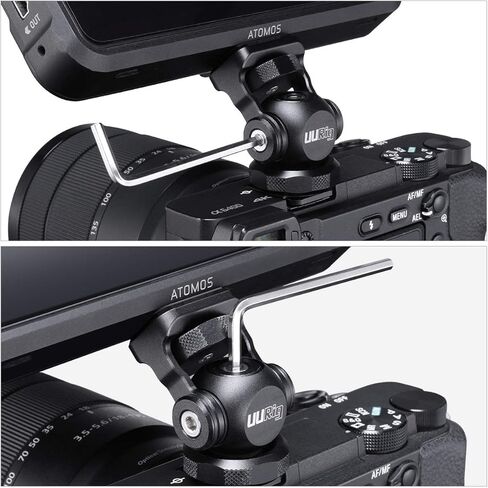 R015 Ballhead زاوية قابلة للتعديل لشاشة الكاميرا، حامل تثبيت ثلاثي القوائم بقطر 1/4 بوصة، رأس تثبيت ثلاثي القوائم قابل للتطبيق، ملحقات التصوير الفوتوغرافي لتصوير الفيديو in Kuwait