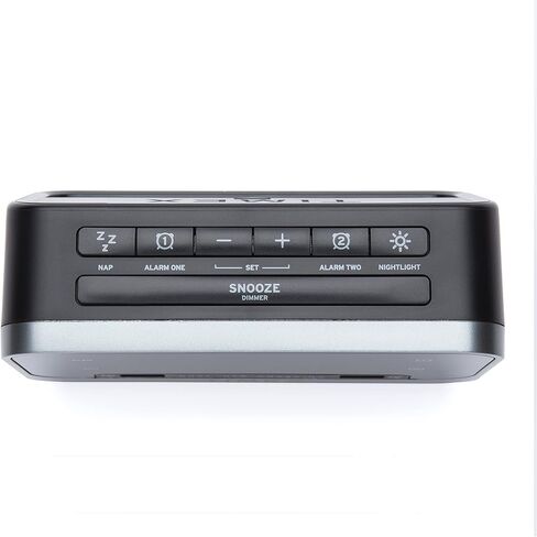 Timex Bedside Alarm Clock with Dual USB Charging, Dual Alarm, Nightlight, Snooze bar, and Battery Backup (T1300) in Saudi Arabia