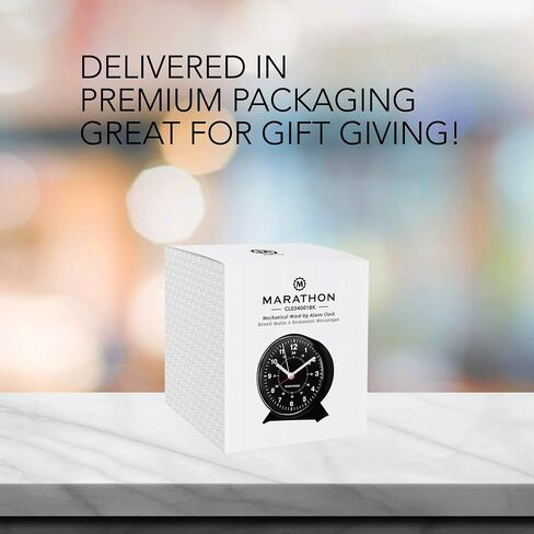 ساعة منبه ميكانيكية من ماراثون CL034001BK - أسود in Kuwait