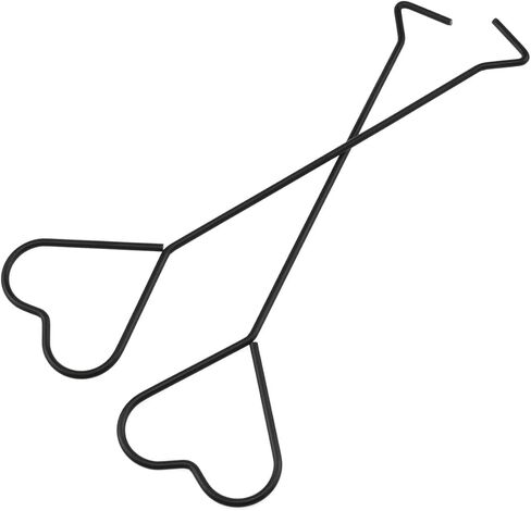 Fengxiaomin 2 قطعة من فتيل الشموع من الفولاذ المقاوم للصدأ غطاسات الفتيل لوضع فتيل الفتيل أدوات خطاف الشموع، أسود in Kuwait