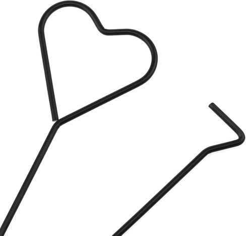 Fengxiaomin 2 قطعة من فتيل الشموع من الفولاذ المقاوم للصدأ غطاسات الفتيل لوضع فتيل الفتيل أدوات خطاف الشموع، أسود in Kuwait