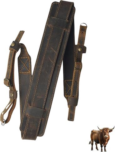 حزام كتف ورقبة للكاميرا مصنوع يدويًا من جلد البقر الشمعي من بول ستوريز، حزام كاميرا من الجلد المحبب بالكامل قابل للتعديل in Kuwait