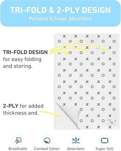 ملابس التجشؤ للأطفال الأولاد والبنات من بيبي باي - عبوة من 5 قطع من قماش التجشؤ القطني فائق الامتصاص - قطع قماش للتجشؤ بالحليب - ملابس تجشؤ للأطفال للجنسين - مجموعة قماش للتجشؤ in Kuwait