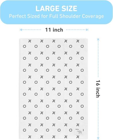 ملابس التجشؤ للأطفال الأولاد والبنات من بيبي باي - عبوة من 5 قطع من قماش التجشؤ القطني فائق الامتصاص - قطع قماش للتجشؤ بالحليب - ملابس تجشؤ للأطفال للجنسين - مجموعة قماش للتجشؤ in Kuwait