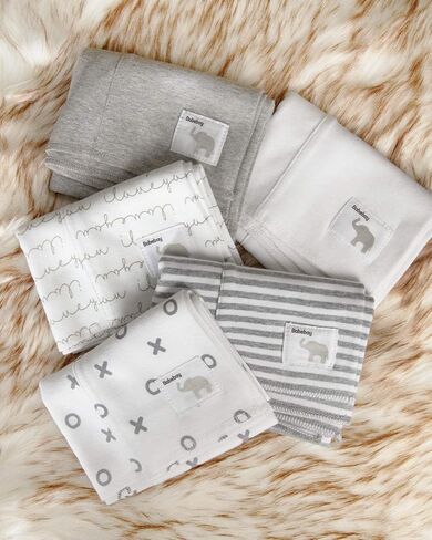 ملابس التجشؤ للأطفال الأولاد والبنات من بيبي باي - عبوة من 5 قطع من قماش التجشؤ القطني فائق الامتصاص - قطع قماش للتجشؤ بالحليب - ملابس تجشؤ للأطفال للجنسين - مجموعة قماش للتجشؤ in Kuwait