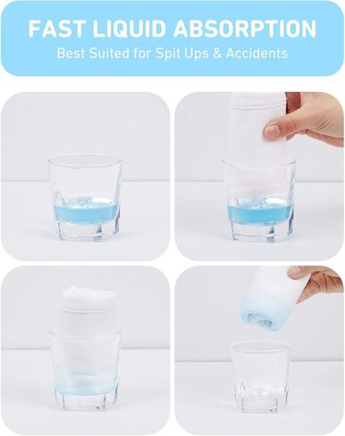 ملابس التجشؤ للأطفال الأولاد والبنات من بيبي باي - عبوة من 5 قطع من قماش التجشؤ القطني فائق الامتصاص - قطع قماش للتجشؤ بالحليب - ملابس تجشؤ للأطفال للجنسين - مجموعة قماش للتجشؤ in Kuwait