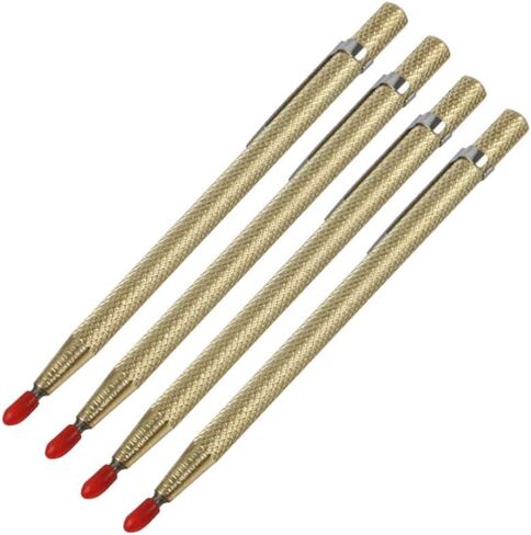 4 قطع من BESPorTBLE من كربيد التنجستين للرسم على بلاط السيراميك الاحترافي للنقش مع مشبك من السيراميك المعدني المخفض للمتاجر المنزلية الذهبية in Kuwait