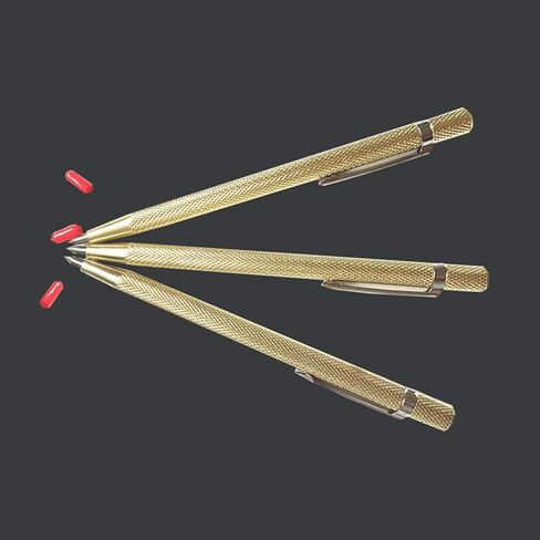 4 قطع من BESPorTBLE من كربيد التنجستين للرسم على بلاط السيراميك الاحترافي للنقش مع مشبك من السيراميك المعدني المخفض للمتاجر المنزلية الذهبية in Kuwait