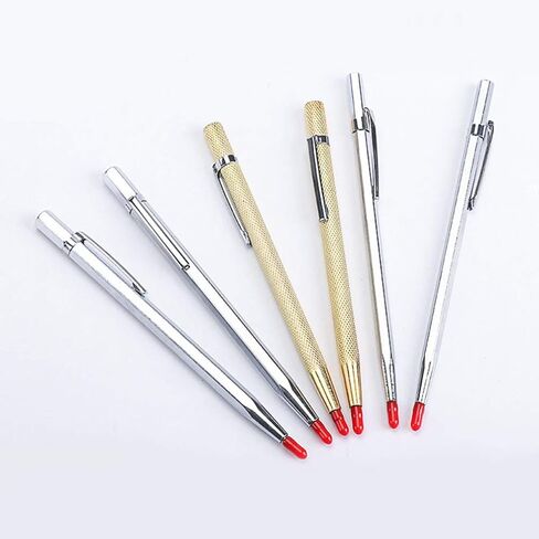 4 قطع من BESPorTBLE من كربيد التنجستين للرسم على بلاط السيراميك الاحترافي للنقش مع مشبك من السيراميك المعدني المخفض للمتاجر المنزلية الذهبية in Kuwait