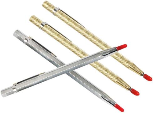 4 قطع من BESPorTBLE من كربيد التنجستين للرسم على بلاط السيراميك الاحترافي للنقش مع مشبك من السيراميك المعدني المخفض للمتاجر المنزلية الذهبية in Kuwait