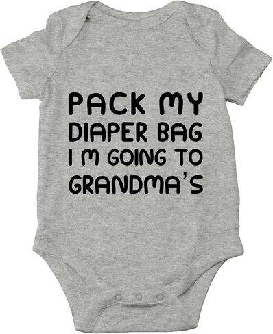CBTwear Pack My Bag Going to Grandma's House Baby Bodysuit in Saudi Arabia