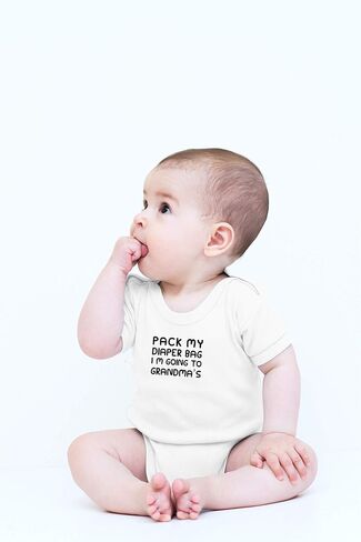 CBTwear Pack My Bag Going to Grandma's House Baby Bodysuit in Saudi Arabia
