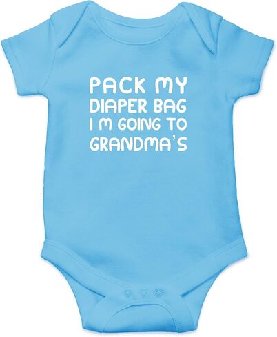 CBTwear Pack My Bag Going to Grandma's House Baby Bodysuit in Saudi Arabia