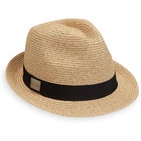 CARKELLA من Wallaroo للجنسين Del Mar Trilby Fedora - قبعة شمسية قصيرة الحافة، مقاس قابل للتعبئة وقابل للتعديل - قبعة شمسية كلاسيكية in Saudi Arabia