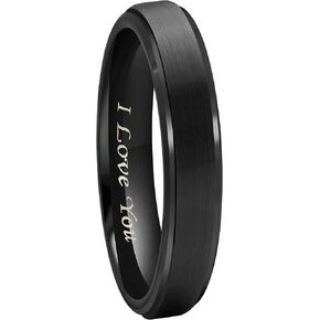 CROWNAL 6mm 8mm 10mm Tungsten Wedding Band Ring Men Women Polished Beveled Edge Matte Brushed Finish Center Silver/Rose Gold Tone Comfort Fit Size 5 to 17 in Saudi Arabia