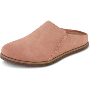 CUSHIONAIRE Women's Clay Genuine Leather Footbed Clog with +Comfort Padding