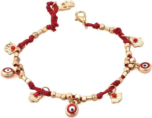 Moonlight Collections Protection Turkish Eye Bracelet Red Evil Eye Bracelet for Protection Kabbalah Red String Bracelet Hamsa Hand in Saudi Arabia