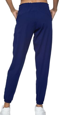 Rrosseyz Women Lightweight Joggers Pants with Pockets, Quick Dry Athletic Workout Soft Pant for Gym Running in Kuwait