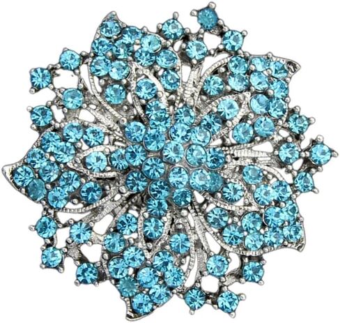 Ezing 4Pcs Brooch Lot with Large Big Size Rhinestone Crystal Fashion Jewelry in Kuwait