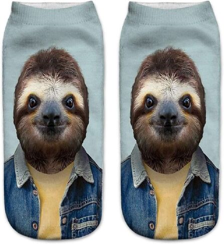 جوارب Benefeet Sox للسيدات والفتيات المضحكة للكاحل المجنونة والممتعة بنمط طباعة ثلاثي الأبعاد جوارب لطيفة وسخيفة in Saudi Arabia