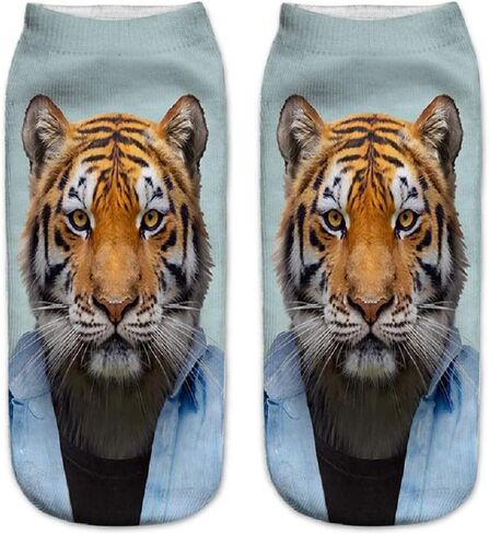 جوارب Benefeet Sox للسيدات والفتيات المضحكة للكاحل المجنونة والممتعة بنمط طباعة ثلاثي الأبعاد جوارب لطيفة وسخيفة in Saudi Arabia