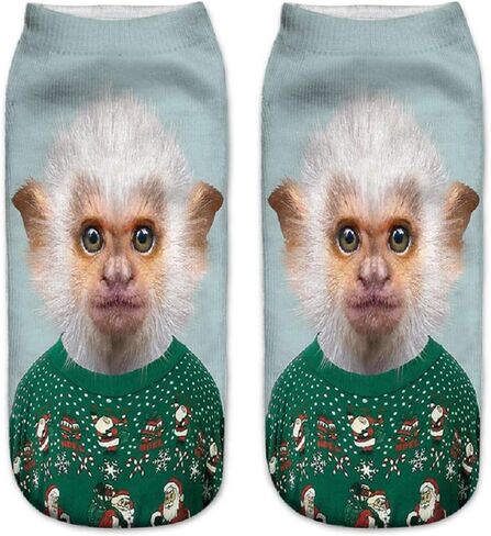 جوارب Benefeet Sox للسيدات والفتيات المضحكة للكاحل المجنونة والممتعة بنمط طباعة ثلاثي الأبعاد جوارب لطيفة وسخيفة in Saudi Arabia
