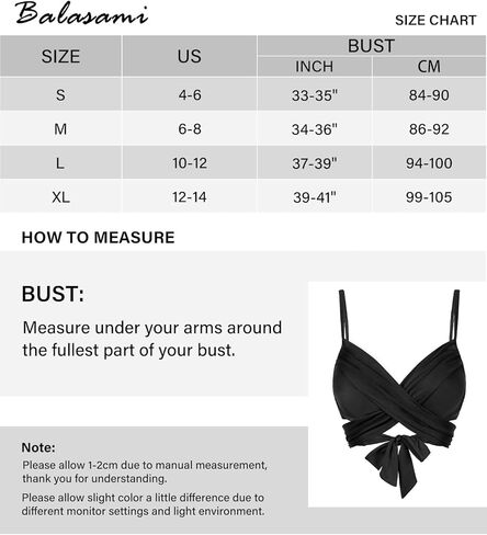 قطعة علوية للسباحة من Balasami بأشرطة سباغيتي وأشرطة سباجيتي داعمة وسلك داخلي مصبوب لرفع الأعلى للبيكيني in Kuwait
