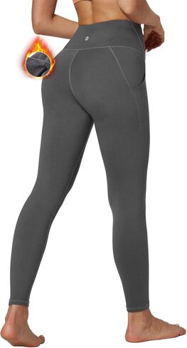 Ewedoos Women's Fleece Lined Leggings with Pockets Winter Thermal Leggings for Women High Waisted Yoga Warm Leggings in Saudi Arabia