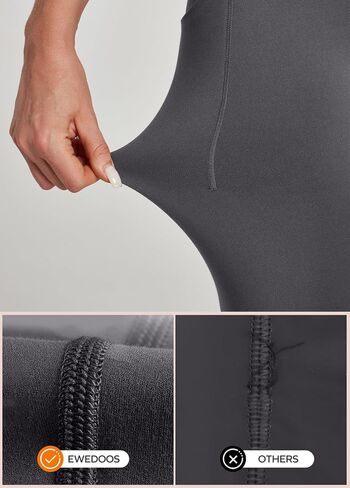 Ewedoos Women's Fleece Lined Leggings with Pockets Winter Thermal Leggings for Women High Waisted Yoga Warm Leggings in Saudi Arabia