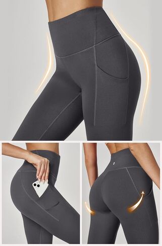 Ewedoos Women's Fleece Lined Leggings with Pockets Winter Thermal Leggings for Women High Waisted Yoga Warm Leggings in Saudi Arabia