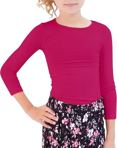 KIDPIK تي شيرت بطبقات للبنات 2PK | تي شيرت طويل الأكمام للأعمار من 4 سنوات فما فوق in Kuwait