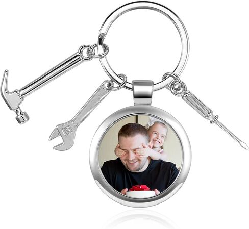 Top Plaza Dad Keychain Key Rings If Dad Can’t Fix It, No One Can Repair Tools Charms from Son Daughter Father’s Day Gifts in Saudi Arabia