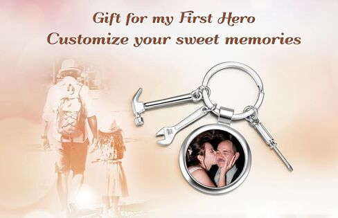 Top Plaza Dad Keychain Key Rings If Dad Can’t Fix It, No One Can Repair Tools Charms from Son Daughter Father’s Day Gifts in Saudi Arabia