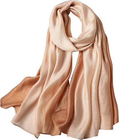 WINCESS.YU وشاح نسائي متدرج شالات طويلة وأغطية باشمينا صلبة خفيفة الوزن لربيع وصيف وخريف in Kuwait