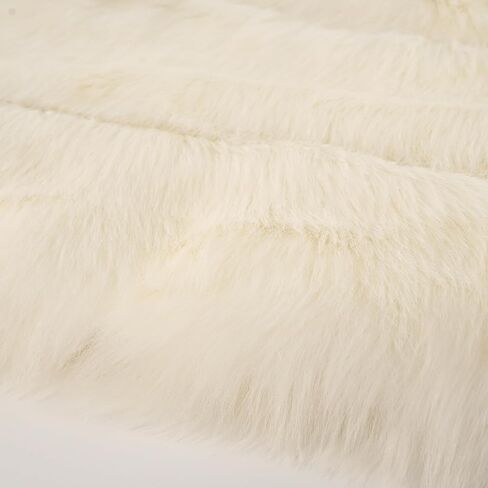 شال FlyGulls نسائي من الفرو الصناعي شالات وأغطية فاخرة من الفرو لفساتين السهرة لفافة من الفرو الصناعي للعروس ووصيفات العروس in Kuwait