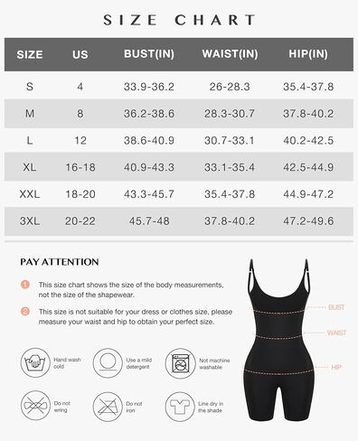 FeelinGirl Shapewear for Women Tummy Control Full Body Shaper Bodysuit Butt Lifter Thigh Slimmer in Kuwait