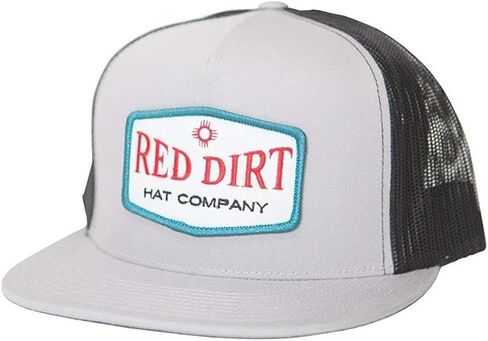 قبعة بشعار Red Dirt Hat Company للرجال O/S أحمر/أبيض in Kuwait