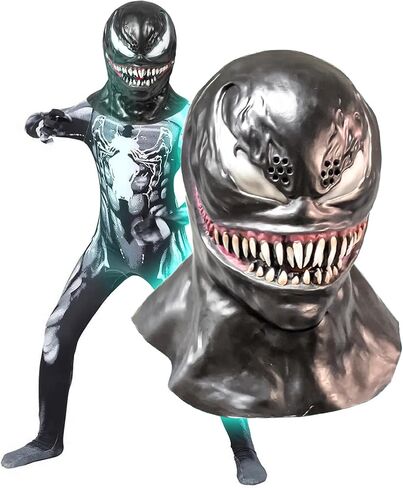 CHAALLTHION TOYS Venom Mask أقنعة اللاتكس التنكرية لقناع الهالوين in Kuwait