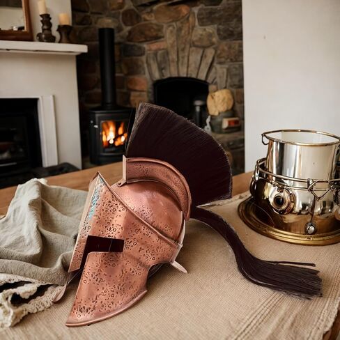 ALADEAN Spartan King Leonidas Helmet - 300 Movie Medieval Armour Helmet | Metal Prop of Roman Warrior Halloween Greek Party Costume in Saudi Arabia
